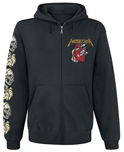 Metallica Heart Explosive Männer Kapuzenjacke schwarz S 80% Baumwolle, 20% Polyester Band-Merch, Bands von Metallica