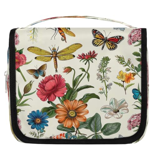 Mexpekil Reise-Kulturbeutel zum Aufhängen, Vintage-Pflanzen, großer Kulturbeutel, tragbar, Make-up, Kosmetik-Organizer-Taschen für Mädchen und Jungen Mexpekil Reise-Kulturbeutel zum Aufhängen, Vintage-Pflanzen, großer Kulturbeutel, tragbar, Make-up, Kosmetik-Organizer-Taschen für Mädchen und Jungen von Mexpekil