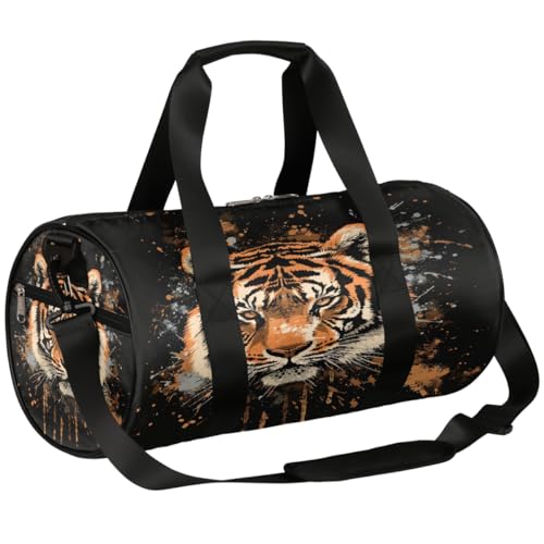 Mexpekil Reisetasche mit Schuhfach, wasserdicht, Tigergesicht, Aquarell-Kunstdruck, Reiserucksack für Fitness, Fitnessstudio, Wochenendausflüge, Aquarell-Kunstdruck mit Tigergesicht Mexpekil Reisetasche mit Schuhfach, wasserdicht, Tigergesicht, Aquarell-Kunstdruck, Reiserucksack für Fitness, Fitnessstudio, Wochenendausflüge, Aquarell-Kunstdruck mit Tigergesicht von Mexpekil