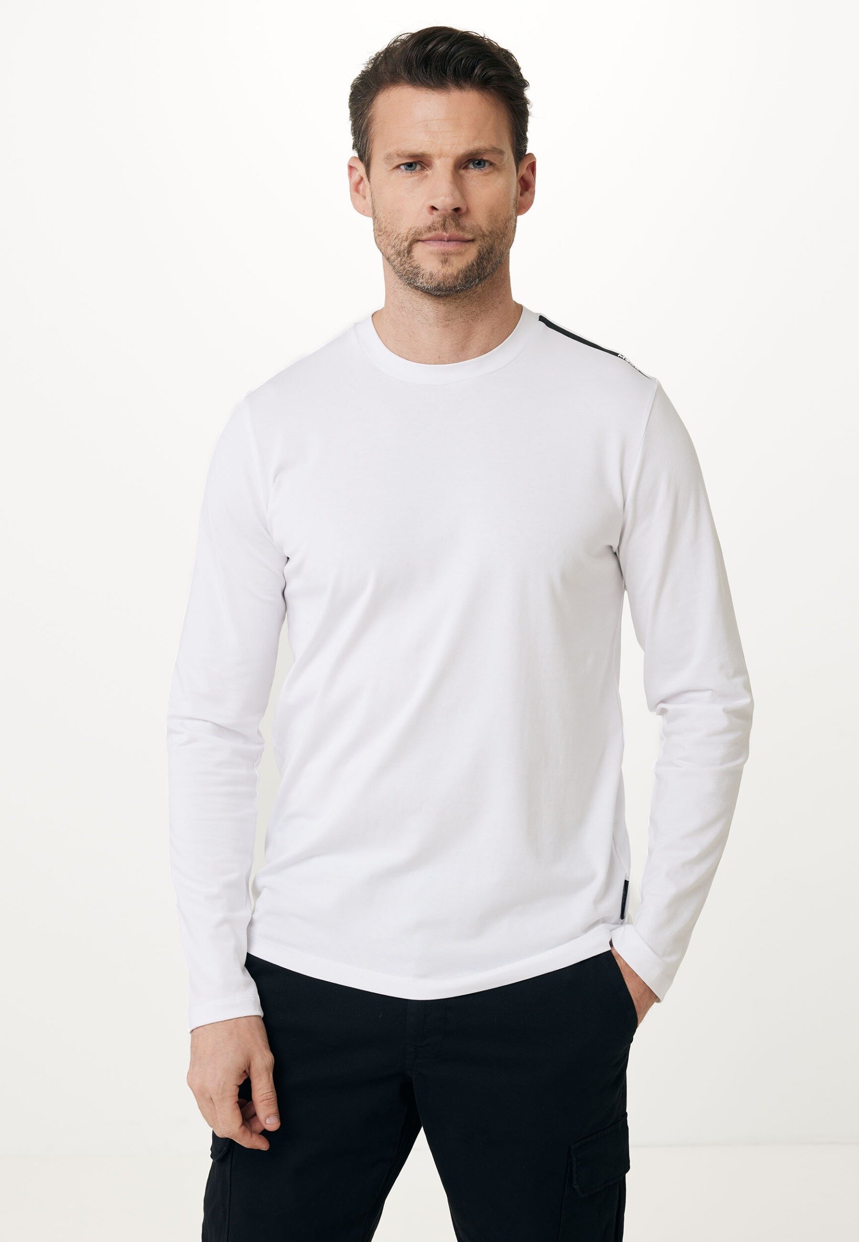 Basic Long Sleeve T-shirt White von Mexx