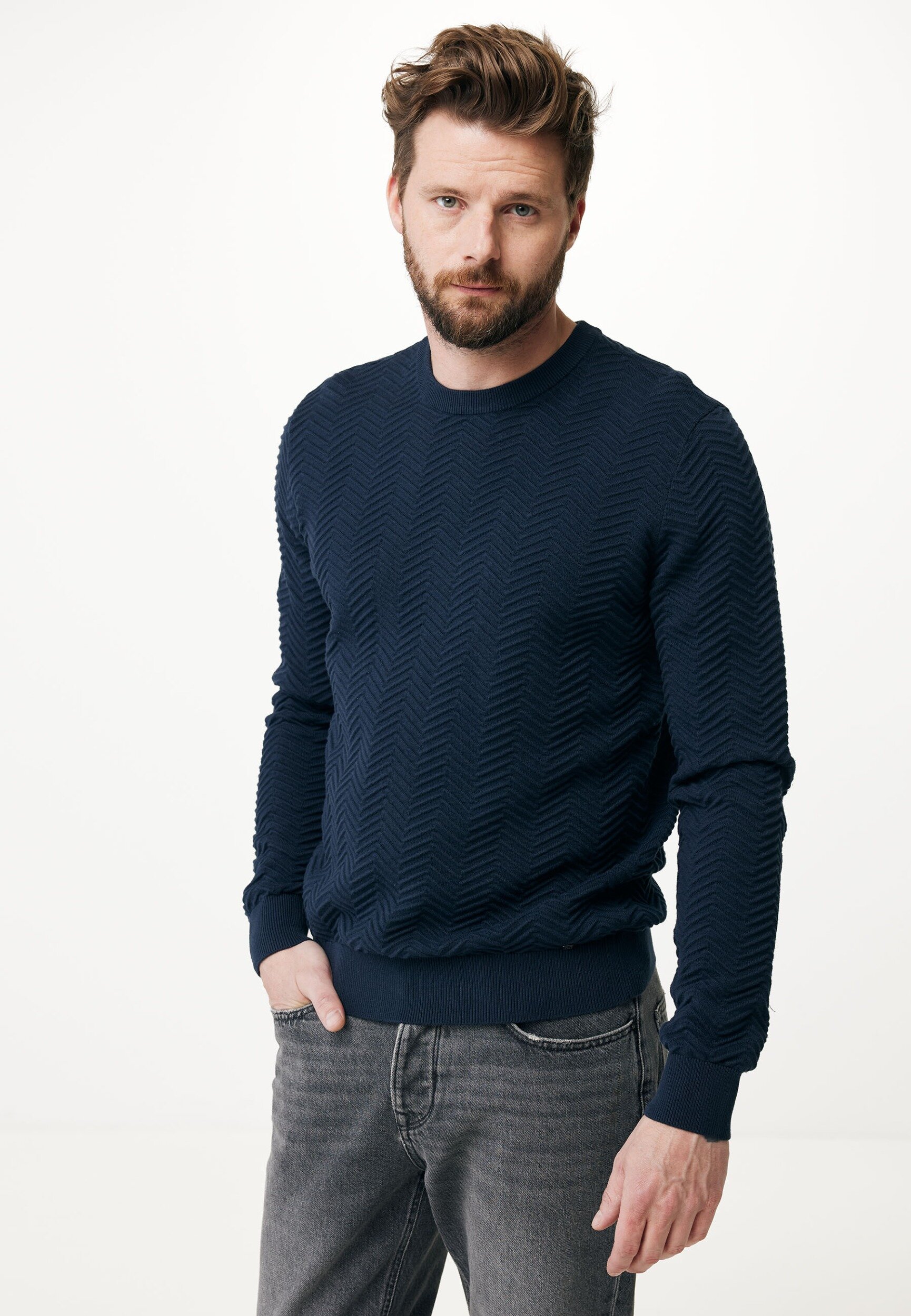 Knit Sweater Navy von Mexx