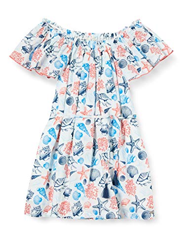 Mexx Girls Dress, Seashell Printed, 98 von Mexx