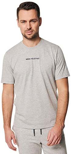 Mexx Men's Short Sleeve T-Shirt, Grey Melee, M von Mexx