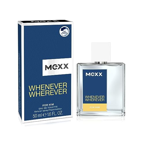 Mexx Whenever Wherever Man Belebendes Eau de Toilette, für jede Gelegenheit, für unbeschwerte Eleganz, 1 x 50 ml von Mexx