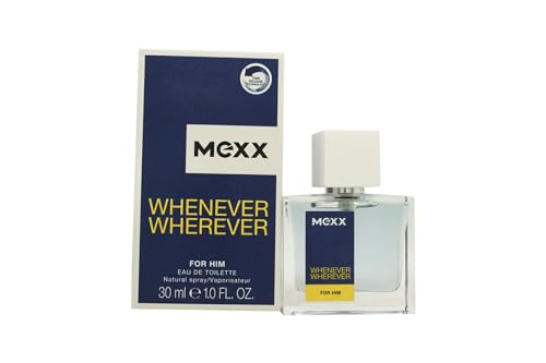 Mexx Whenever Wherever Man Belebendes Eau de Toilette, für jede Gelegenheit, für unbeschwerte Eleganz, 1 x 30 ml von Mexx