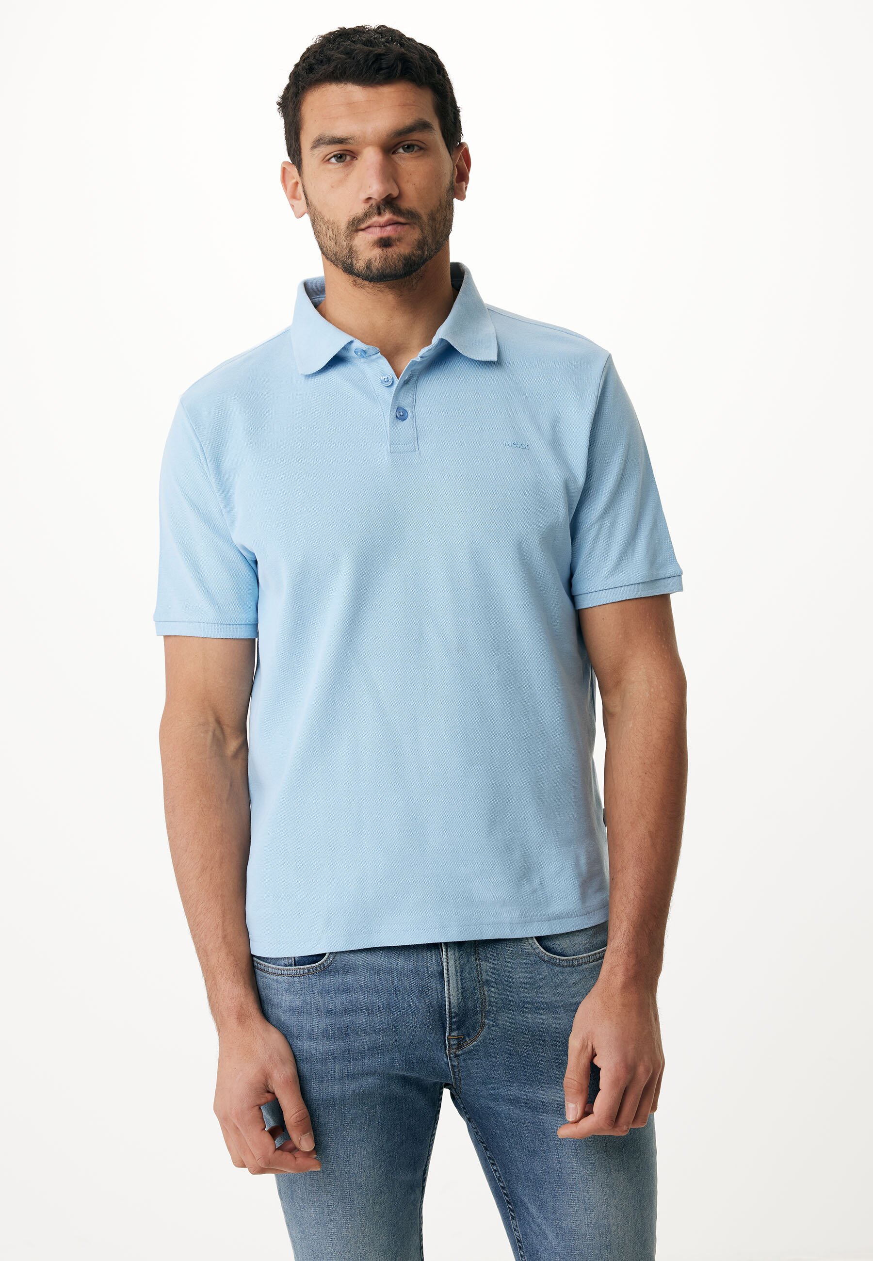 Peter Pique Polo Fresh Blue von Mexx