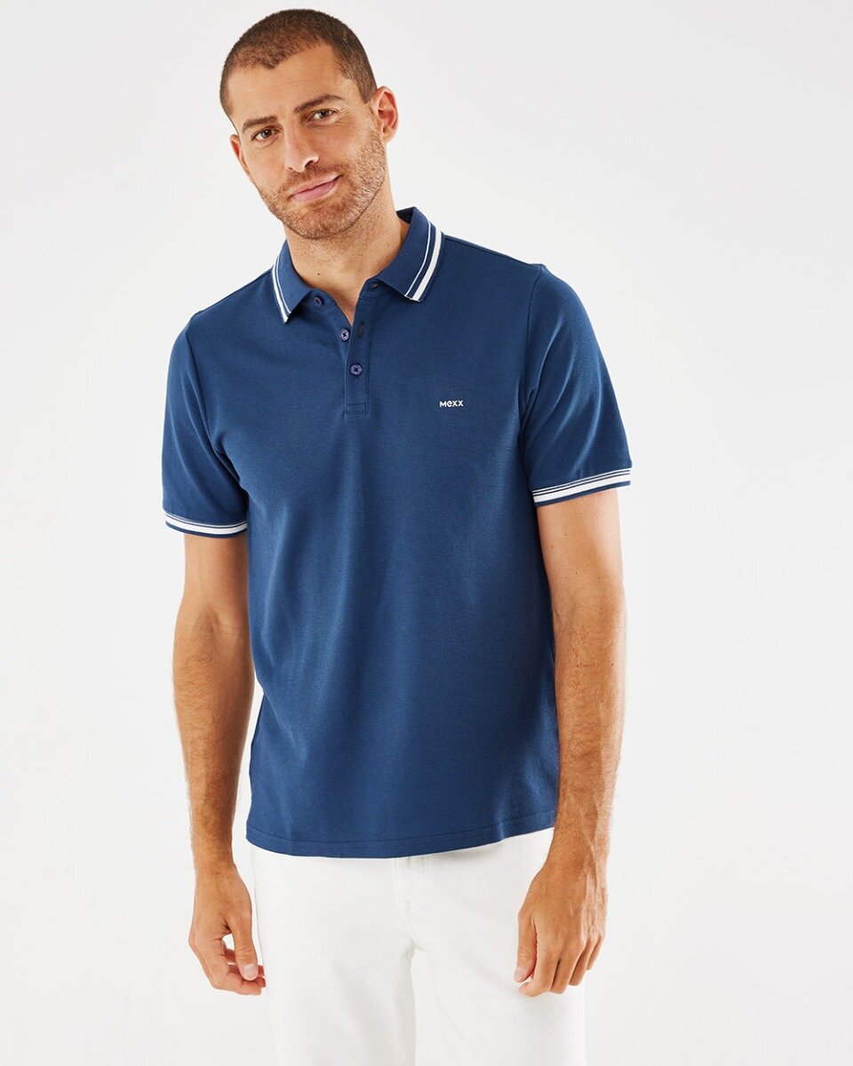 Pique polo Navy von Mexx