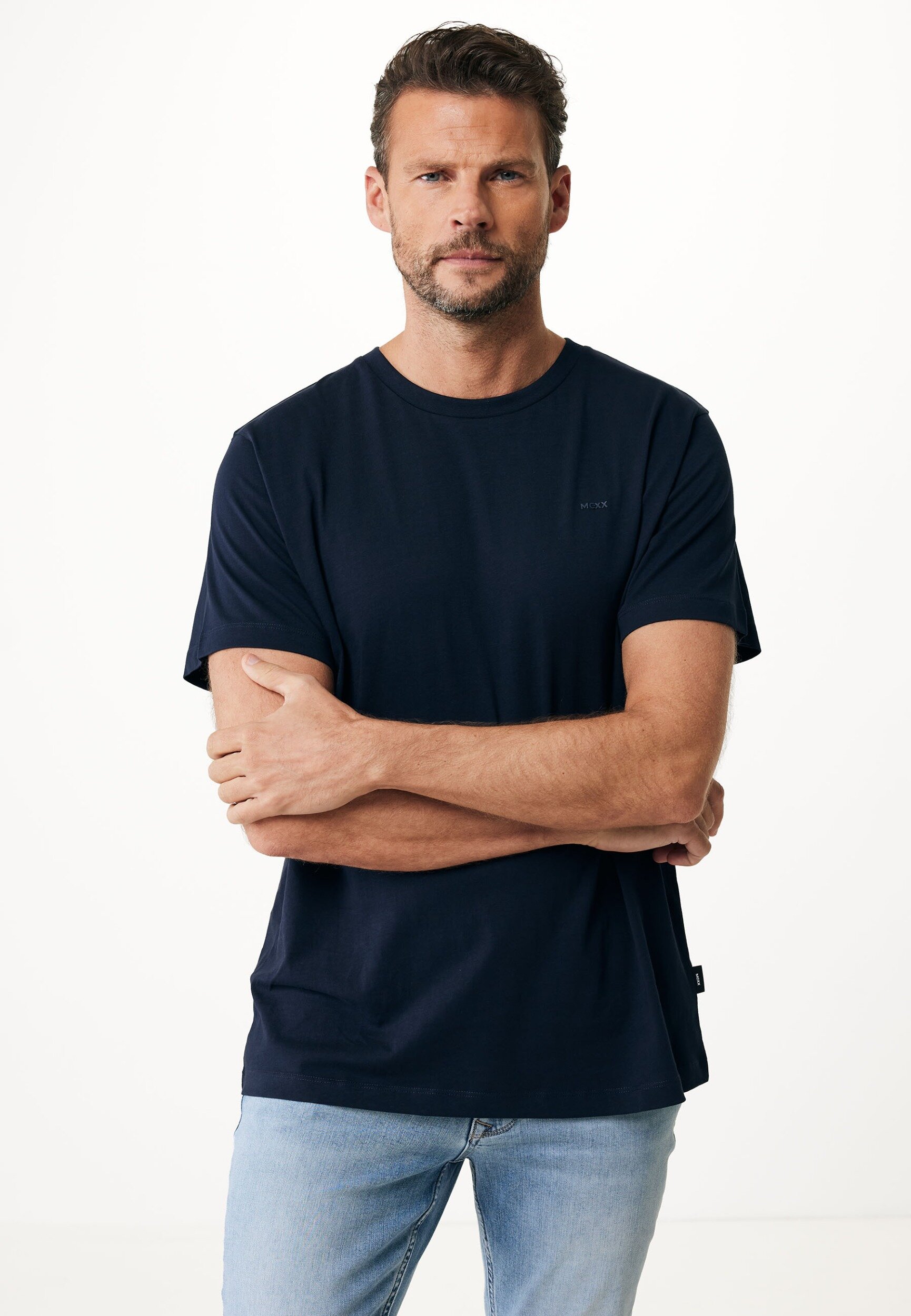 Richard Basic Short Sleeve Regular Fit Navy von Mexx