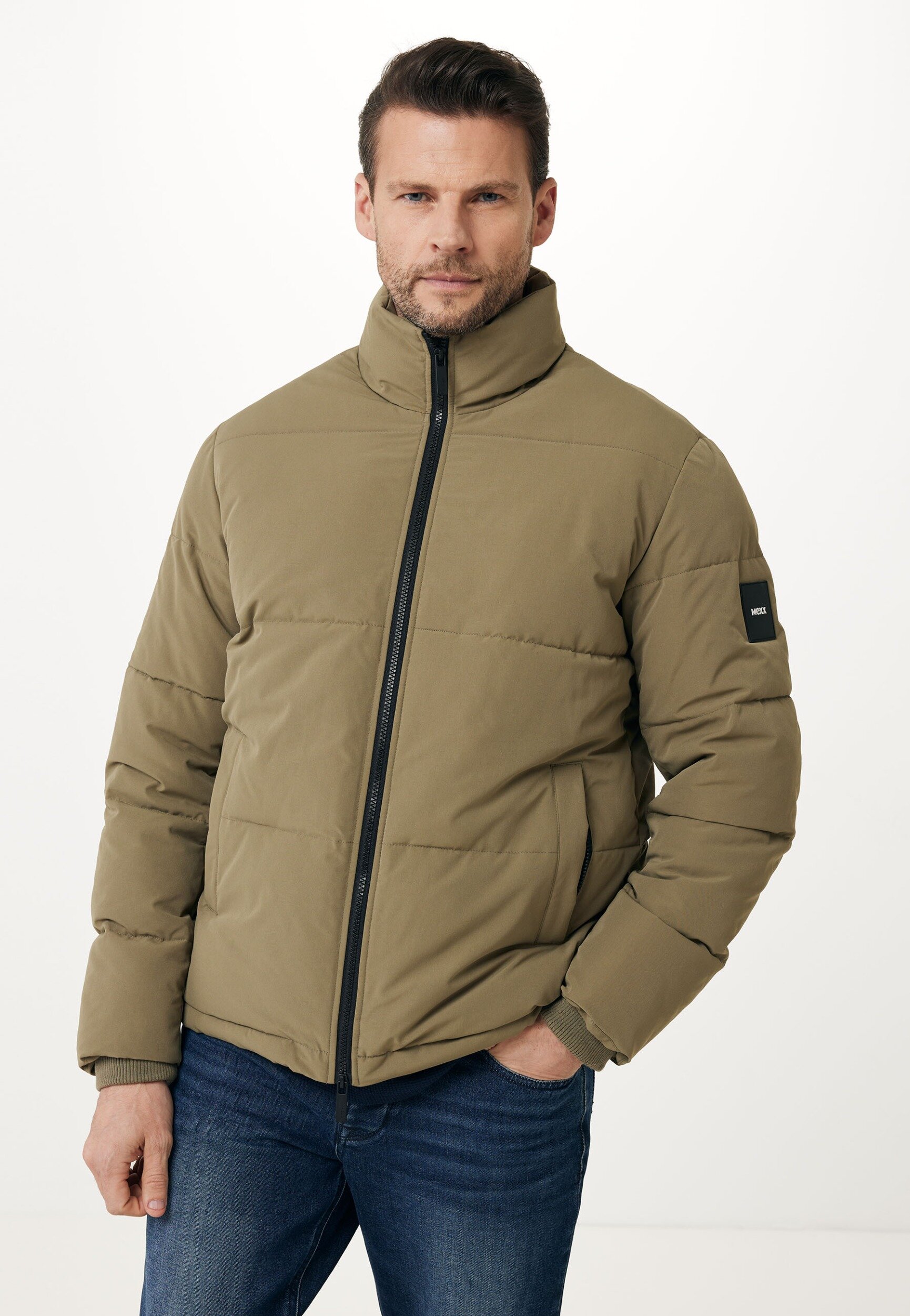 Short Puffer Jacket Light Olive von Mexx