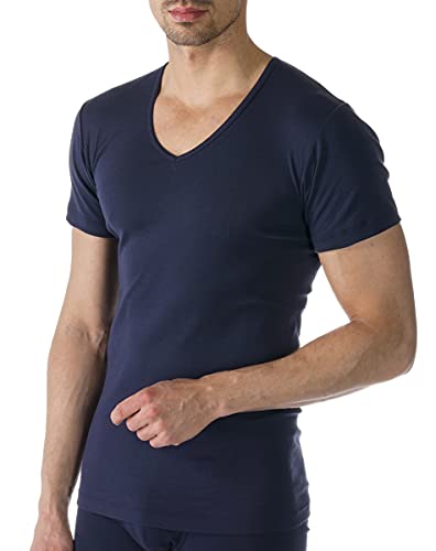 Mey Tagwäsche Serie Casual Cotton Herren Shirts 1/2 Arm Yacht Blue XXL(8) von Mey