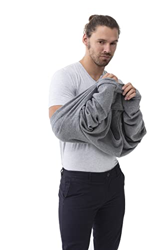 Mey Loungewear Serie Hybrid T-Shirt Herren Shirts 1/2 Arm Light Grey Melange XXL(XXL) von Mey