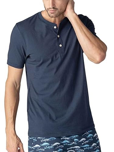 Mey Loungewear Serie Ringwood Herren Homewear Shirts Yacht Blue M(M) von Mey