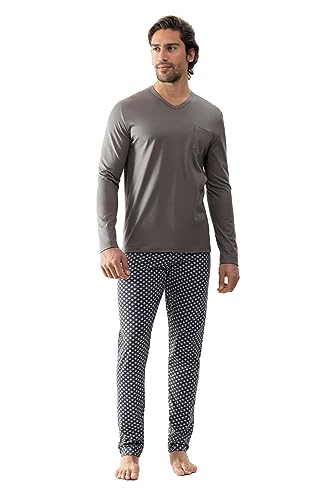 Mey Night Serie Fleur De Lis Herren Schlafanzüge lang Milestone XL(54) von Mey