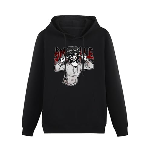 Mgdk Creepypasta Jeff The Killer Awesome Big Beach Graphic Hoodies Long Sleeve Pullover Loose Hoody Sweatershirt M von Mgdk