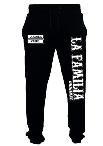 Mi Barrio LA Familia ORIGINAL. „MC13 Herren Jogging Hose Schwarz (XXL) von Mi Barrio