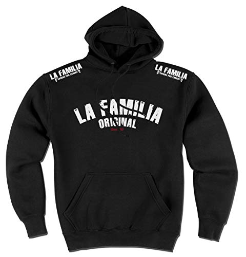 Mi Barrio La Familia Original Herren Hooded Fight Blackline (L) von Mi Barrio