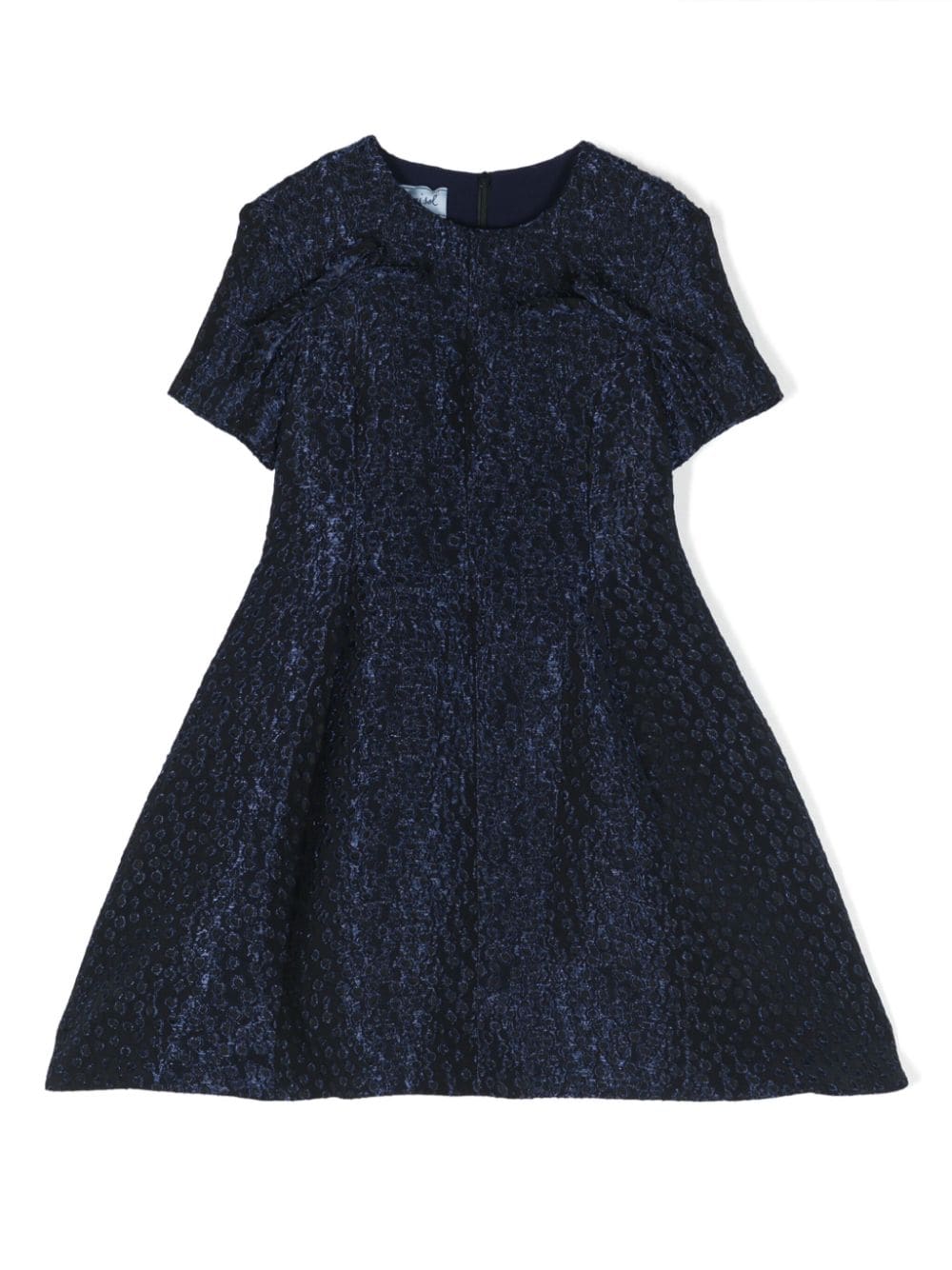 Mi Mi Sol Kleid mit Jacquardmuster - Blau von Mi Mi Sol