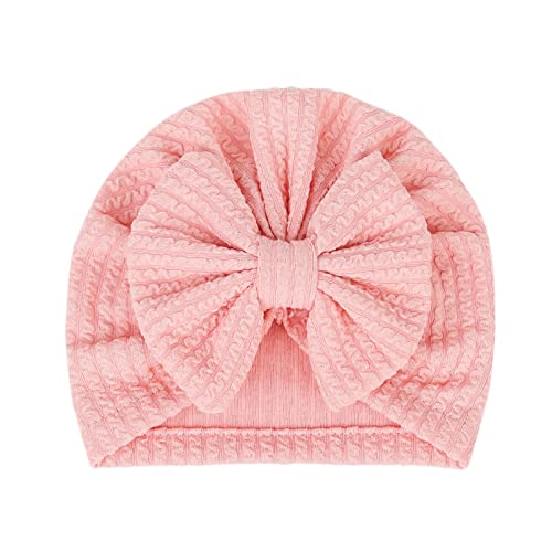 Miaelle Big Bowknot Turban Hat Headwraps Für Baby Mädchen Waffelstrick Weiches Krankenhaus Säugling Kleinkind Stirnband Requisiten von Miaelle