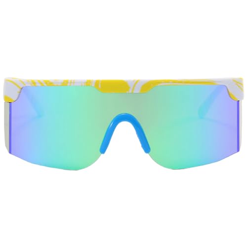 Miaelle Coole Sport Sonnenbrille Für Damen Und Herren Outdoor Fahrradbrille Anti UV Sonnenbrille Beliebte Brillen Winddichte Sonnenbrille Leichte Sonnenbrille von Miaelle