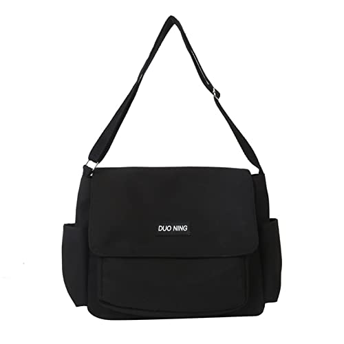 Miaelle Große Kapazität Umhängetasche für Frauen All-Matching Umhängetasche Mädchen Harajuku Casual Messenger Bag Student Schultasche von Miaelle