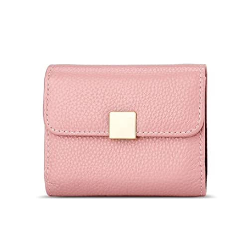 Miaelle Luxuriöser Damen-Kartenhalter, kurze Geldbörse, RFID-Bank, Kreditkarten-Organizer, Unisex, multifunktionale Clutch, RFID-blockierende Geldbörse, rose von Miaelle