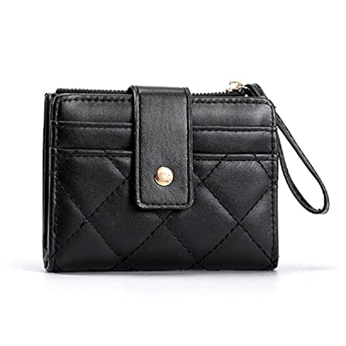 Modische Geldbörse für Kleingeld, PU-Leder, Visitenkartenhalter für Damen und Mädchen, elegante Geldbörse, Reißverschluss, Geldtasche, PU-Geldbörse für Herren von Miaelle