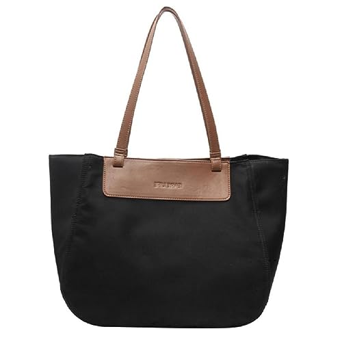 Modische Taschen Nylon Tragetasche Schultertasche Damen Geldbörse für Frauen Mädchen Vielseitige Taschen Große Kapazität Freizeittasche Schwarz/Khaki Nylon Tragetasche 2023 Neue Nylon Tragetasche von Miaelle