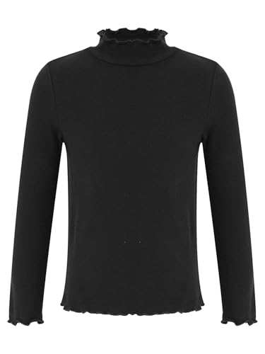 Miaeowve Kinder Mädchen Thermohemd Rollkragen Langarmshirt Stretch Oberteile Basic Unterziehshirt Slim Fit Tops Lässige Gr. 92-152 Schwarz 146-152 Miaeowve Kinder Mädchen Thermohemd Rollkragen Langarmshirt Stretch Oberteile Basic Unterziehshirt Slim Fit Tops Lässige Gr. 92-152 Schwarz 146-152 von Miaeowve