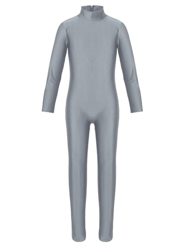 Miaeowve Kinder Mädchen Turnanzug Ganzkörper Langarm Ballettanzug Rollkragen Ballett Body Trikot Tanz Leotard Mit Reißverschluss Tanzkleidung Dunkelgrau 122-128 Miaeowve Kinder Mädchen Turnanzug Ganzkörper Langarm Ballettanzug Rollkragen Ballett Body Trikot Tanz Leotard Mit Reißverschluss Tanzkleidung Dunkelgrau 122-128 von Miaeowve