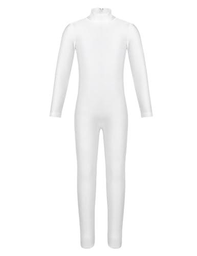 Miaeowve Kinder Mädchen Turnanzug Ganzkörper Langarm Ballettanzug Rollkragen Ballett Body Trikot Tanz Leotard Mit Reißverschluss Tanzkleidung Elfenbein 158-164 Miaeowve Kinder Mädchen Turnanzug Ganzkörper Langarm Ballettanzug Rollkragen Ballett Body Trikot Tanz Leotard Mit Reißverschluss Tanzkleidung Elfenbein 158-164 von Miaeowve