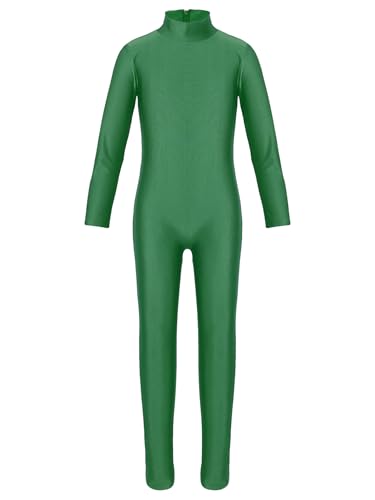 Miaeowve Kinder Mädchen Turnanzug Ganzkörper Langarm Ballettanzug Rollkragen Ballett Body Trikot Tanz Leotard Mit Reißverschluss Tanzkleidung Grün 122-128 Miaeowve Kinder Mädchen Turnanzug Ganzkörper Langarm Ballettanzug Rollkragen Ballett Body Trikot Tanz Leotard Mit Reißverschluss Tanzkleidung Grün 122-128 von Miaeowve