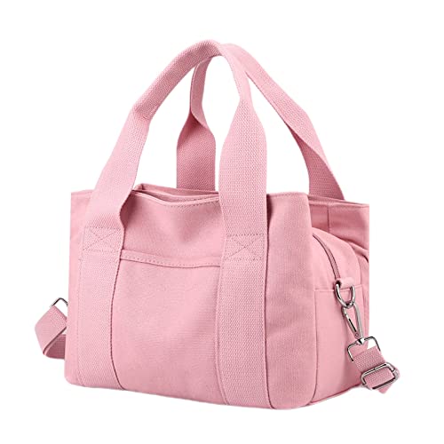 MianYaLi Damen Umhängetasche, große Kapazität, Canvas-Tasche, lässige Handtasche, Tasche, Arbeitsklasse-Handtasche Damengeldbörse Rot Günstige Geldbörsen Für Damen von MianYaLi