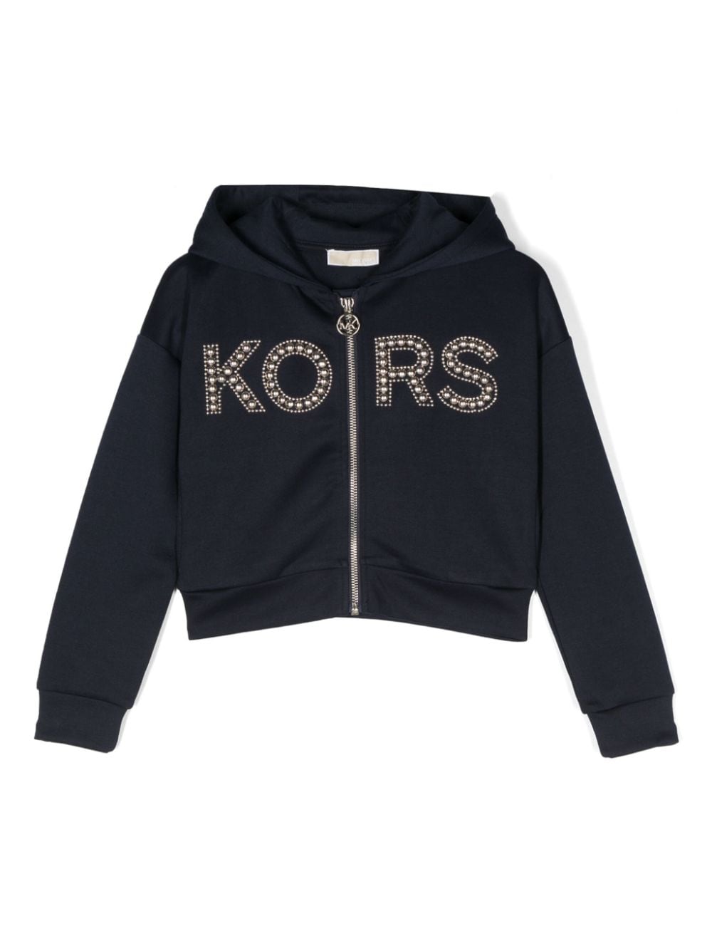 Michael Kors Kids Kapuzenjacke mit Nieten-Logo - Blau von Michael Kors Kids