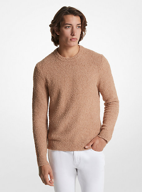 MK Pullover Aus Biobaumwoll-Bouclé - Rosa - Michael Kors von Michael Kors Mens