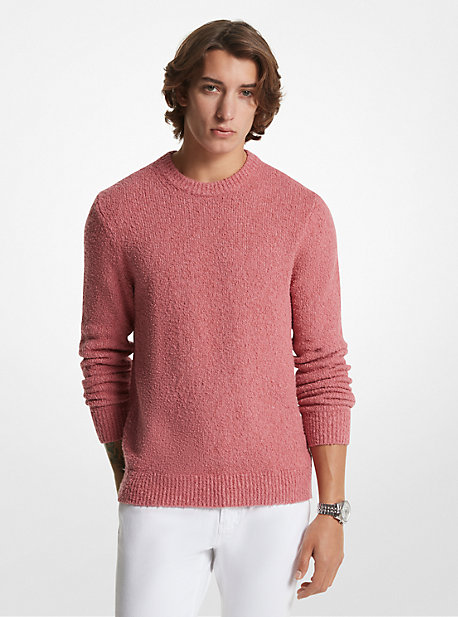 MK Pullover Aus Biobaumwoll-Bouclé - Rosa - Michael Kors von Michael Kors Mens