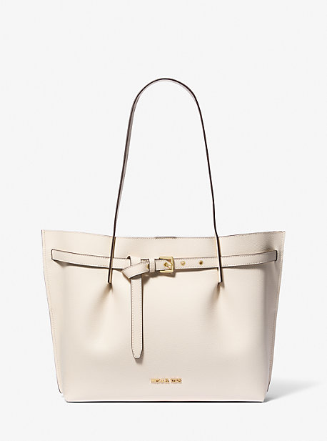 MK Shopper Emilia Large Aus Gekrispeltem Leder - Natur - Michael Kors von Michael Kors Outlet