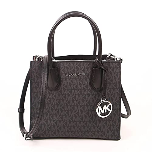 Michael Kors MERCER MEDIUM MESSENGER CROSSBODY SATCHEL BAG BLACK SIGNATURE von Michael Kors