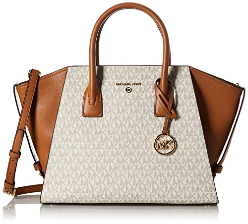 MICHAEL KORS Women LG TZ Satchel Bag, Vanille/Acrn von MICHAEL KORS