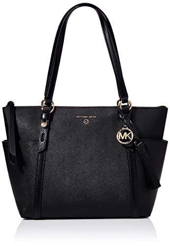 Michael Kors Damen Rhea Handtasche, Schwarz, M EU von MICHAEL KORS