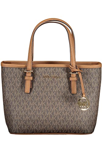 Michael Kors Jet Set Travel Convertible Carryall Top Zip Logo Tote - Brown von Michael Michael Kors