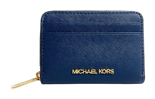 Michael Kors Jet Set Travel Medium Zip Around Card Case, Marineblau, Kartenetui von Michael Kors