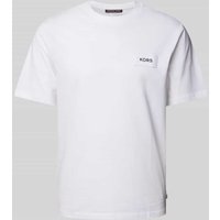 Michael Kors T-Shirt mit Label-Patch in Weiss, Größe M von Michael Kors