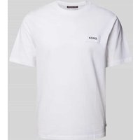 Michael Kors T-Shirt mit Label-Patch in Weiss, Größe XL von Michael Kors