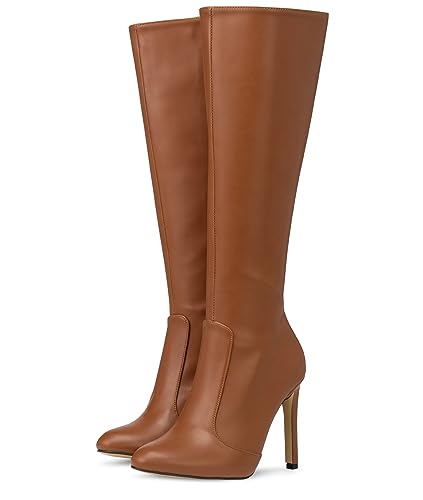 Michael Soul Donna - Klassische Stiletto Stiefel in braun matt Schuhgröße EUR 38 von Michael Soul