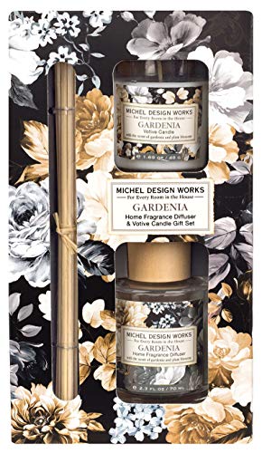 Geschenkset Diffusor + Duftkerze - Gardenia - von MICHEL DESIGN WORKS von Michel Design Works