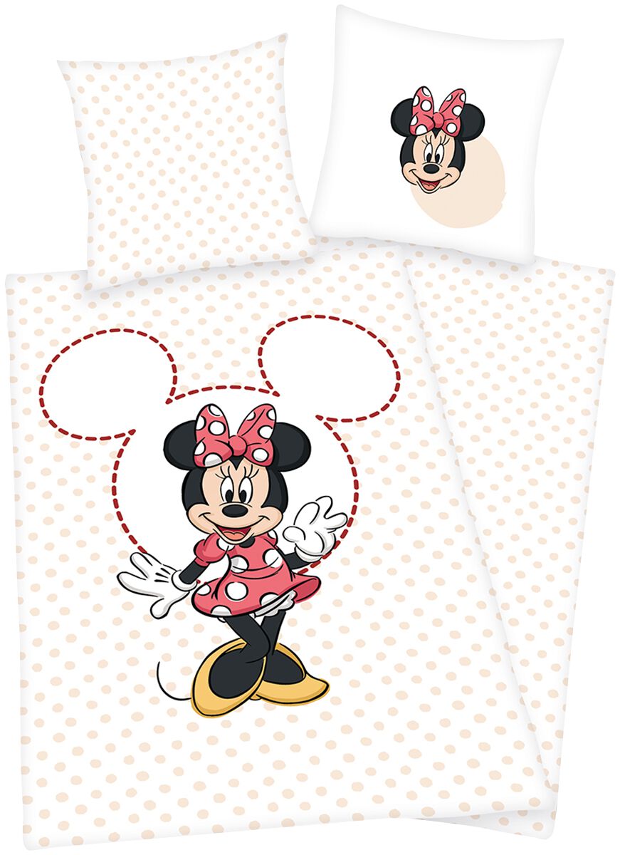 Micky Maus - Disney Bettwäsche - Minnie Maus - rosa/weiß  - EMP exklusives Merchandise! von Micky Maus