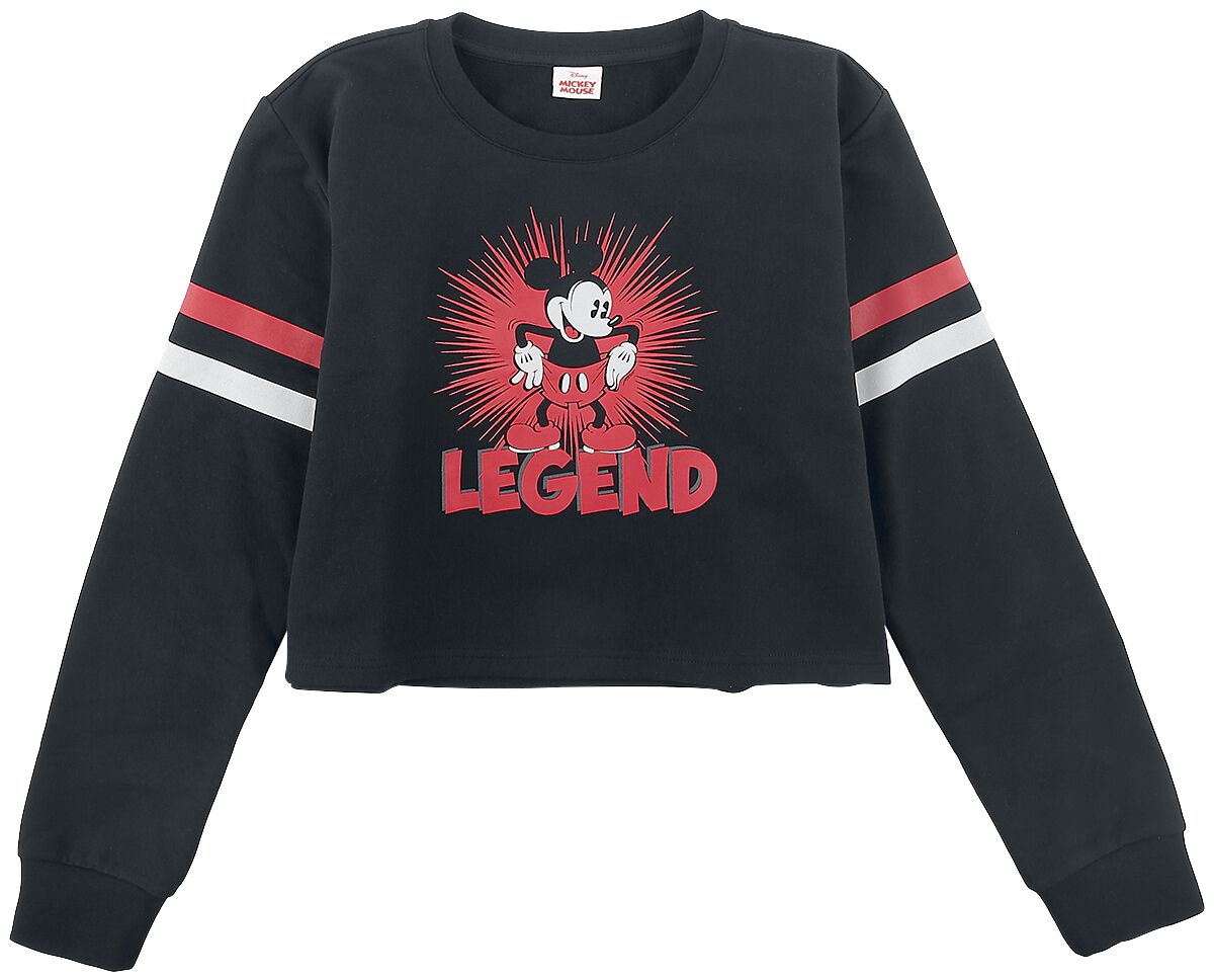 Micky Maus - Disney Sweatshirt - Kids - Legend - 140 bis 176 - für Mädchen - Größe 176 - schwarz  - Lizenzierter Fanartikel von Micky Maus