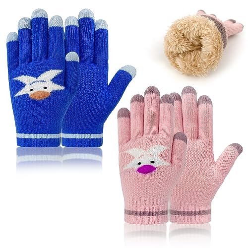 Migliore Wear Winterhandschuhe Kinder, 2 Paar Fleece Handschuhe Kinder für 4-6 Jahre, Warm Thermohandschuhe für Jungen Mädchen Migliore Wear Winterhandschuhe Kinder, 2 Paar Fleece Handschuhe Kinder für 4-6 Jahre, Warm Thermohandschuhe für Jungen Mädchen von Migliore Wear