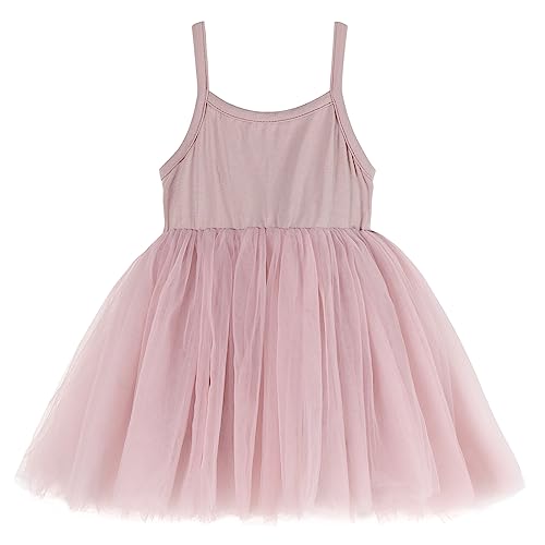 Miipat Kleid Baby Mädchen Festlich Strampler Ärmellos Geburtstag Tutu Tüllkleid Sommer Kleidung Rosa 80 18-24 Monate von Miipat