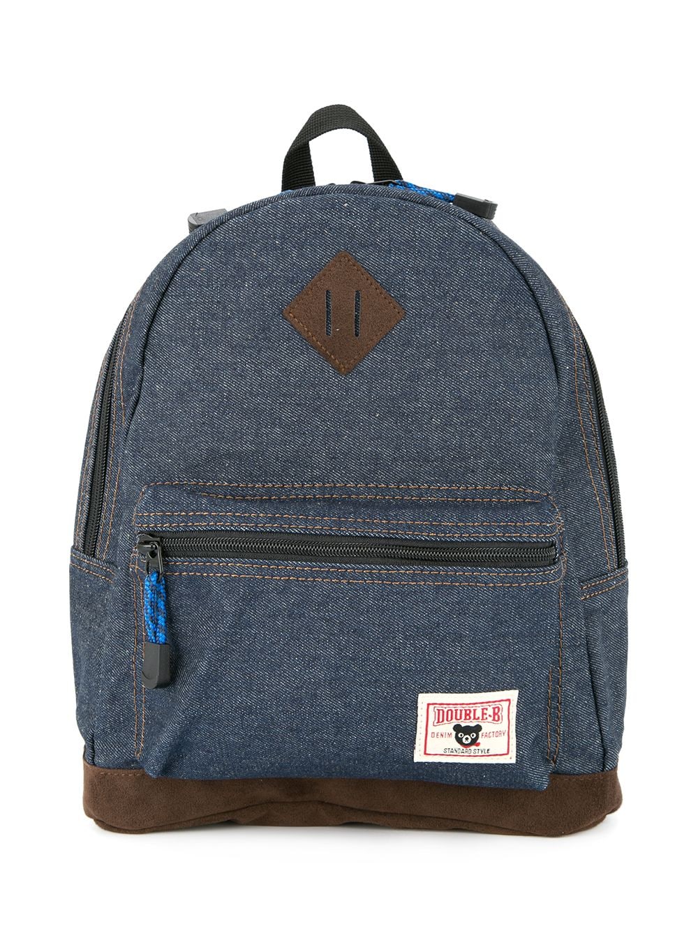 Miki House Jeans-Rucksack mit Logo-Patch - Blau von Miki House